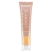Makeup Revolution Super Dewy Skin Tint Moisturizer tonifiërende en hydraterende emulsie Light Beige 55 ml