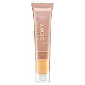 Makeup Revolution Super Dewy Skin Tint Moisturizer tonifiërende en hydraterende emulsie Tan 55 ml