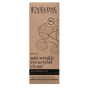 Eveline Organic Gold krema za osvetlitev oči Anti-Wrinkle Eye & Eyelid Cream 20 ml