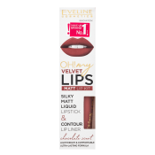 Eveline OH! My Velvet Lips Matt Lip Kit komplet za ustnice za mat učinek 13 Brownie Biscotti 4,5 ml