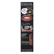 Eveline OH! My Velvet Lips Matt Lip Kit sada na pery pre matný efekt 08 Lovely Rose 4,5 ml