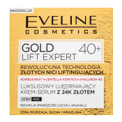 Eveline Gold Lift Expert Luxurious Firming Cream Serum 40+ Feszesítő szilárdító krém ráncok ellen 50 ml