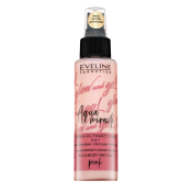 Eveline Glow And Go! Aqua Miracle 4in1 Face Mist Make-up fixeerspray voor een uniforme en stralende teint 02 Pink 110 ml