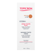 Topicrem HYDRA+ obarvana barvna krema Radiance Tinted Cream SPF40 - Medium 40 ml