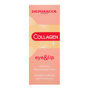 Dermacol Collagen+ crema iluminadora y rejuvenecedora Eye & Lip Intensive Rejuvenating Cream 15 ml
