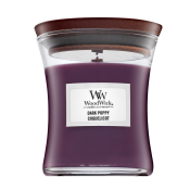 Woodwick Dark Poppy geurkaars 85 g