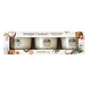 Yankee Candle Coconut Beach votívna sviečka 3 x 37 g