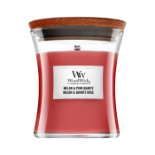 Woodwick Melon & Pink geurkaars 85 g