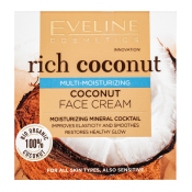 Eveline Rich Coconut Multi-Moisturizing Coconut Face Cream vyživující krém pro všechny typy pleti 50 ml