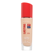 Rimmel London Lasting Finish 25HR SPF20 Full Coverage Lightweight Foundation Flüssiges Make Up für eine einheitliche und aufgehellte Gesichtshaut 001 30 ml