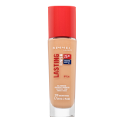 Rimmel London Lasting Finish 25HR SPF20 Full Coverage Lightweight Foundation Flüssiges Make Up für eine einheitliche und aufgehellte Gesichtshaut 210 30 ml
