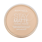Rimmel London Stay Matte Long Lasting Pressed Powder púder so zmatňujúcim účinkom 001 Transparent 14 g