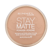 Rimmel London Stay Matte Long Lasting Pressed Powder púder so zmatňujúcim účinkom 005 Silky Beige 14 g