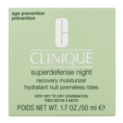 Clinique Superdefense Night siero facciale notturno Superdefense Night Recovery Moisturizer 1/2 Very Dry To Dry 50 ml