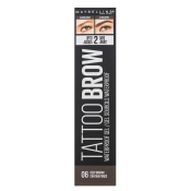 Maybelline Tattoo Brow Waterproof Gel vodeodolný gél na obočie 06 Deep Brown 5 ml