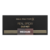 Max Factor Real Brow Real Brow Duo Kit set za oblikovanje obrva 002 Medium 3,3 g