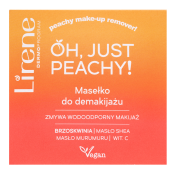 Lirene Oh, Just Peachy! Make-up Remover Butter mélyen tápláló vaj a tartós és vízálló smink eltávolításához 45 g