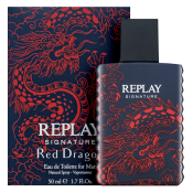 Replay Signature Red Dragon Eau de Toilette da uomo 50 ml