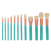 MIMO Makeup Brush Set Turquoise Pinselset 12 Pcs