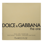 Dolce & Gabbana The One Eau de Parfum para mujer Extra Offer 4 75 ml
