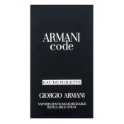 Armani (Giorgio Armani) Code 2023 Eau de Toilette bărbați Refillable 50 ml