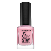 Dermacol 5 Day Stay Nail Polish lac de unghii 10 Milk Shake 11 ml