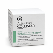 Collistar Attivi Puri Voedende en Kalmerende Crème Salicylic Acid + Niacinamide Cream 50 ml