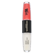 Dermacol 16H Lip Colour Extreme Long-Lasting Lipstick zweiphasige, langanhaltende Farbe und Gloss für die Lippen No. 37 8 ml