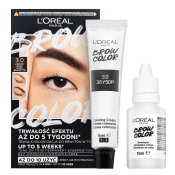 L´Oréal Paris Brow Color Semi-Permanent Eyebrow Tint semi-permanente kleuring voor Wenkbrauwen 3.0 Dark Brunette