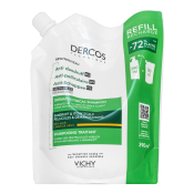 Vichy Dercos Anti-Dandruff Dry Hair Dermatological Shampoo Champú fortificante Anticaspa para cabello seco y teñido Refill 390 ml