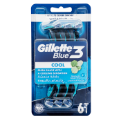 Gillette Blue3 jednorazové holiace strojčeky Cool 6 pcs
