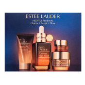 Estee Lauder Nightly Renewal huidverzorgingspakket Cleanse + Repair + Glow 50 ml + 30 ml + 15 ml +5 ml