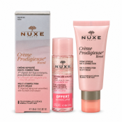 Nuxe Creme Prodigieuse Boost sada pre starostlivosť o pleť Multi Correction Silky Cream + Very Rose 3-in-1 Soothing Micellar Water 40 ml + 40 ml