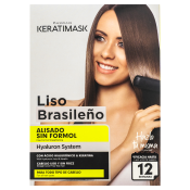 Placenta Life Keratimask Brazilian Straightening Kit kit met keratine om het haar steil te maken 240 ml