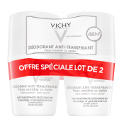 Vichy antitranspiratiemiddel 48H Deodorant Anti-Transpirant Sensitive Roll-on 2 x 50 ml