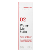 Clarins Eau á Lévres Water Lip Stain блясък за устни за матов ефект 02 Orange Water 7 ml