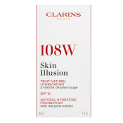 Clarins Skin Illusion Natural Hydrating Foundation Flüssiges Make Up mit Hydratationswirkung 108 Sand 30 ml