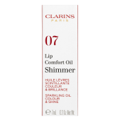 Clarins Lip Comfort Oil Shimmer olje za ustnice z bleščicami 07 Red Hot 7 ml
