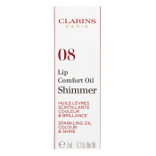 Clarins Lip Comfort Oil Shimmer olje za ustnice z bleščicami 08 Burgundy Wine 7 ml