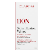 Clarins Skin Illusion Velvet Natural Matifying & Hydrating Foundation tekoča ličila z matirnim učinkom 110N Honey 30 ml