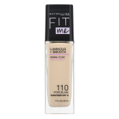 Maybelline Fit Me! Luminous + Smooth Foundation tekutý make-up pro sjednocenou a rozjasněnou pleť 110 Porcelain 30 ml
