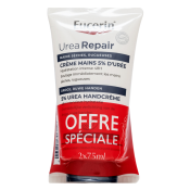 Eucerin Urea Repair regeneracyjny krem PLUS 5% Urea Hand Cream 2 x 75 ml