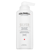 Goldwell Dualsenses Silver 60sec Treatment negovalna maska z barvnimi pigmenti za platinasto blond in sive lase 500 ml