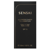 Sensai Luminous Sheer Foundation LS102 Ivory Beige podkład w płynie z ujednolicającą i rozjaśniającą skórę formułą 30 ml