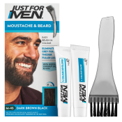 Just For Men Moustache & Beard Color baard kleur M45 Dark Brown Black