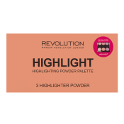Makeup Revolution Highlighter Palette večnamenska paleta za enotno in sijočo polt 15 g