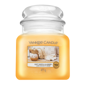 Yankee Candle Soft Wool & Amber candela profumata 411 g