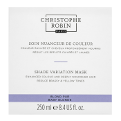 Christophe Robin Shade Variation Mask vyživující maska s barevnými pigmenty pro blond vlasy Baby Blonde 250 ml