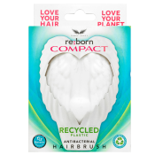 Tangle Angel Re:Born Compact Antibacterial Hairbrush White haarborstel voor gemakkelijk ontwarren