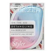 Tangle Teezer On-The-Go Detangling Hairbrush Pink & Blue Chrome четка за коса за лесно разресване